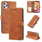 Skin Feel Anti-theft Brush Horizontal Flip Leather Phone Case For iPhone 11 Pro Max(Brown) - 1