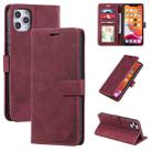 Skin Feel Anti-theft Brush Horizontal Flip Leather Phone Case For iPhone 11 Pro Max(Red) - 1