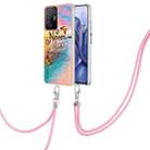 For Xiaomi Redmi 10 Electroplating IMD TPU Phone Case with Lanyard(Dream Butterfly) - 1