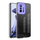 For Xiaomi Mi 11T / 11T Pro Transparent Candy TPU Phone Case(Purple) - 1