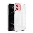 Transparent Candy TPU Phone Case For iPhone 12(Pink) - 1