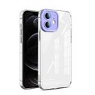 Transparent Candy TPU Phone Case For iPhone 12(Purple) - 1