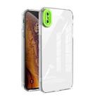 Transparent Candy TPU Phone Case For iPhone XS / X(Grass Green) - 1