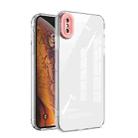 Transparent Candy TPU Phone Case For iPhone XS / X(Pink) - 1