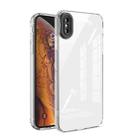 Transparent Candy TPU Phone Case For iPhone XS / X(Black) - 1