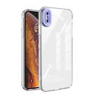 Transparent Candy TPU Phone Case For iPhone XS / X(Purple) - 1