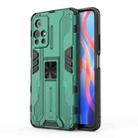 For Xiaomi Redmi Note 11 5G Supersonic PC + TPU Shock-proof Phone Case with Holder(Green) - 1