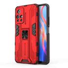For Xiaomi Redmi Note 11 5G Supersonic PC + TPU Shock-proof Phone Case with Holder(Red) - 1