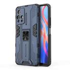 For Xiaomi Redmi Note 11 5G Supersonic PC + TPU Shock-proof Phone Case with Holder(Blue) - 1