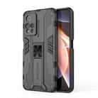 For Xiaomi Redmi Note 11 Pro Supersonic PC + TPU Shock-proof Phone Case with Holder(Black) - 1