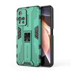 For Xiaomi Redmi Note 11 Pro Supersonic PC + TPU Shock-proof Phone Case with Holder(Green) - 1