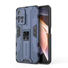 For Xiaomi Redmi Note 11 Pro Supersonic PC + TPU Shock-proof Phone Case with Holder(Blue) - 1