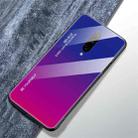 For OnePlus 7 Pro Gradient Color Glass Case(Red Blue) - 1