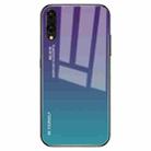For Huawei P20 Gradient Color Glass Case(Purple) - 1
