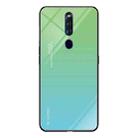 For OPPO F11 Pro Gradient Color Glass Case(Sky Blue) - 1