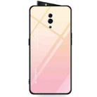 For OPPO Reno Gradient Color Glass Case(Yellow) - 1