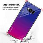 For Galaxy S8 Gradient Color Glass Case(Purple) - 9