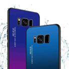 For Galaxy S8 Gradient Color Glass Case(Blue) - 10