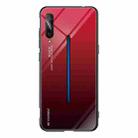 For Vivo IQOO Gradient Color Glass Case(Red) - 1