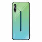 For Vivo IQOO Gradient Color Glass Case(Sky Blue) - 1