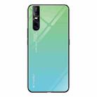 For VIVO V15 Pro Gradient Color Glass Case(Sky Blue) - 1