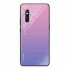 For VIVO X27 Gradient Color Glass Case(Light Purple) - 1