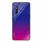 For VIVO X27 Gradient Color Glass Case(Red Blue) - 1