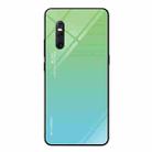 For VIVO X27 Gradient Color Glass Case(Sky Blue) - 1