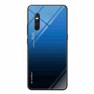 For VIVO X27 Gradient Color Glass Case(Blue) - 1