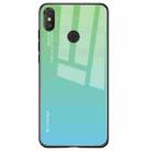 For Xiaomi Mi Mix Gradient Color Glass Case(Sky Blue) - 1