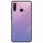 For Huawei Enjoy 9s / Honor 10i / Honor 20i / P Smart+ 2019 Gradient Color Glass Case(Light Purple) - 1