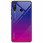 For Huawei Enjoy 9s / Honor 10i / Honor 20i / P Smart+ 2019 Gradient Color Glass Case(Red Blue) - 1