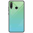 For Huawei Enjoy 9s / Honor 10i / Honor 20i / P Smart+ 2019 Gradient Color Glass Case(Sky Blue) - 1