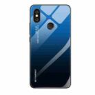 For Xiaomi Redmi Note 5 Pro Gradient Color Glass Case(Blue) - 1