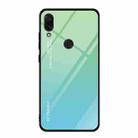 For Xiaomi Redmi Note 7 Gradient Color Glass Case(Sky Blue) - 1