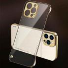 For iPhone 13 mini Electroplating Matte PC Phone Case (Gold) - 1