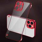 For iPhone 13 Electroplating Matte PC Phone Case(Red) - 1