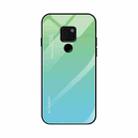 For Huawei Mate 20 Gradient Color Glass Case(Sky Blue) - 1