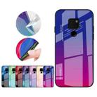 For Huawei Mate 20 Gradient Color Glass Case(Sky Blue) - 5