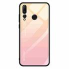 For Huawei Nova 4 Gradient Color Glass Case(Yellow) - 1