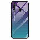 For Huawei Nova 4 Gradient Color Glass Case(Purple) - 1