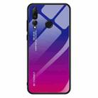 For Huawei Nova 4 Gradient Color Glass Case(Red Blue) - 1