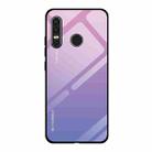 For Huawei P30 Lite Gradient Color Glass Case(Light Purple) - 1