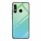 For Huawei P30 Lite Gradient Color Glass Case(Sky Blue) - 1