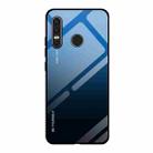 For Huawei P30 Lite Gradient Color Glass Case(Blue) - 1