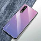 For Huawei P30 Gradient Color Glass Case(Light Purple) - 1