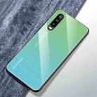 For Huawei P30 Gradient Color Glass Case(Sky Blue) - 1