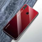 For Huawei Honor 8X Gradient Color Glass Case(Red) - 1