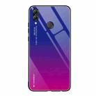 For Huawei Honor 10 Lite Gradient Color Glass Case(Red Blue) - 1