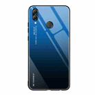 For Huawei Honor 10 Lite Gradient Color Glass Case(Blue) - 1